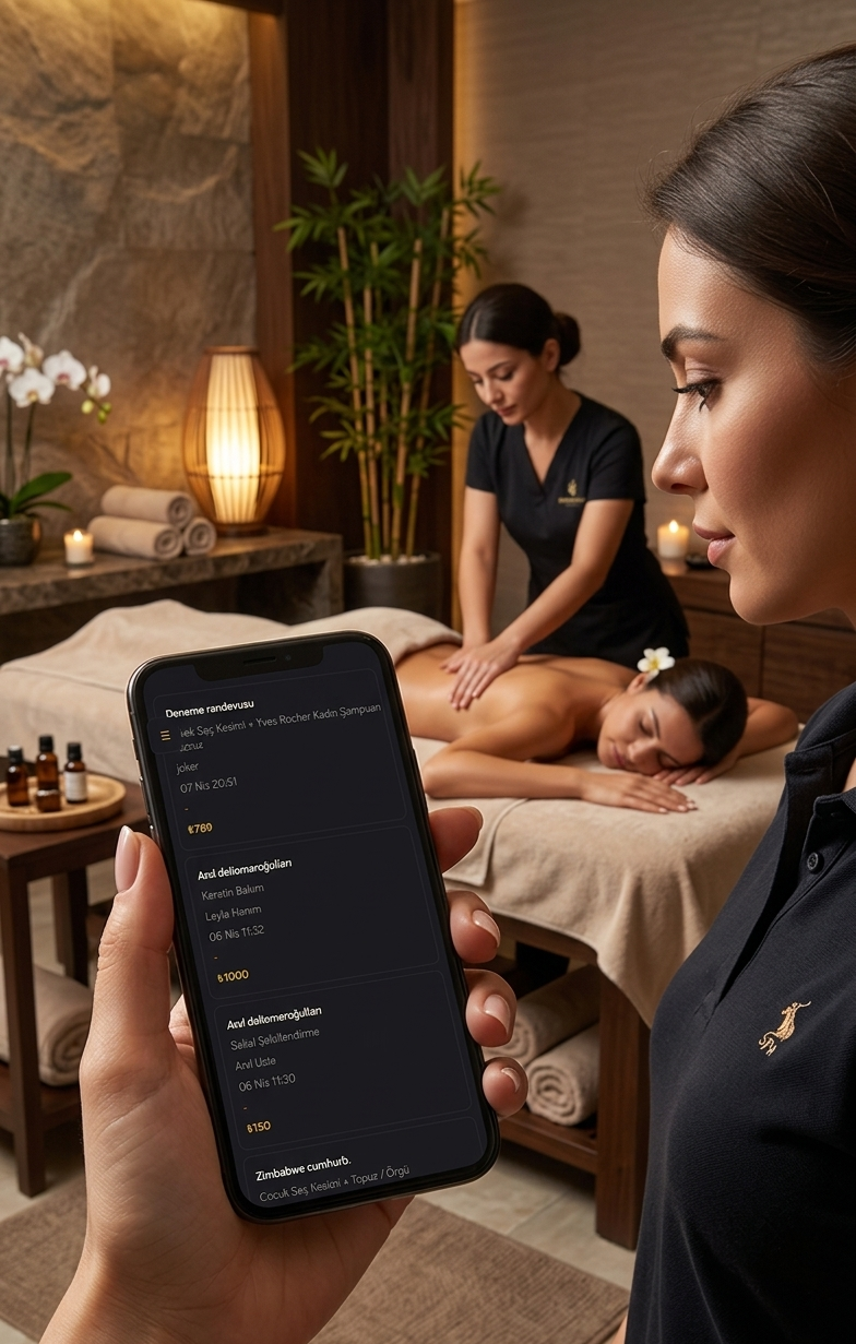 Spa merkezinde rahatlatıcı atmosfer